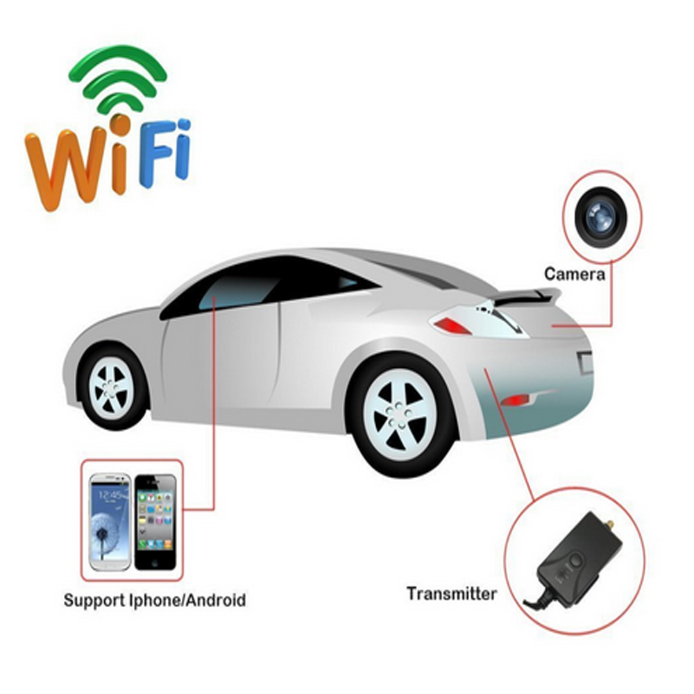 WiFi Κάμερα Οπισθοπορείας Προφυλακτήρα Αυτοκινήτου για Σύνδεση σε Κινητό, Τάμπλετ, IOS & Android Universal Car Rearview Camera